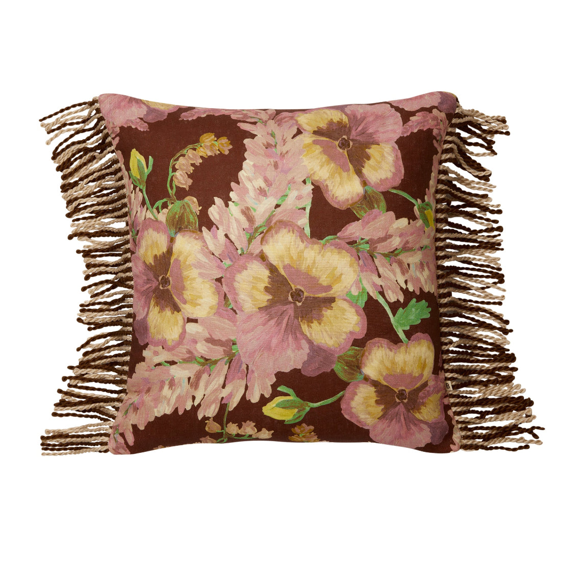 Bonnie & Neil Mountain Floral Cushion | Cocoa