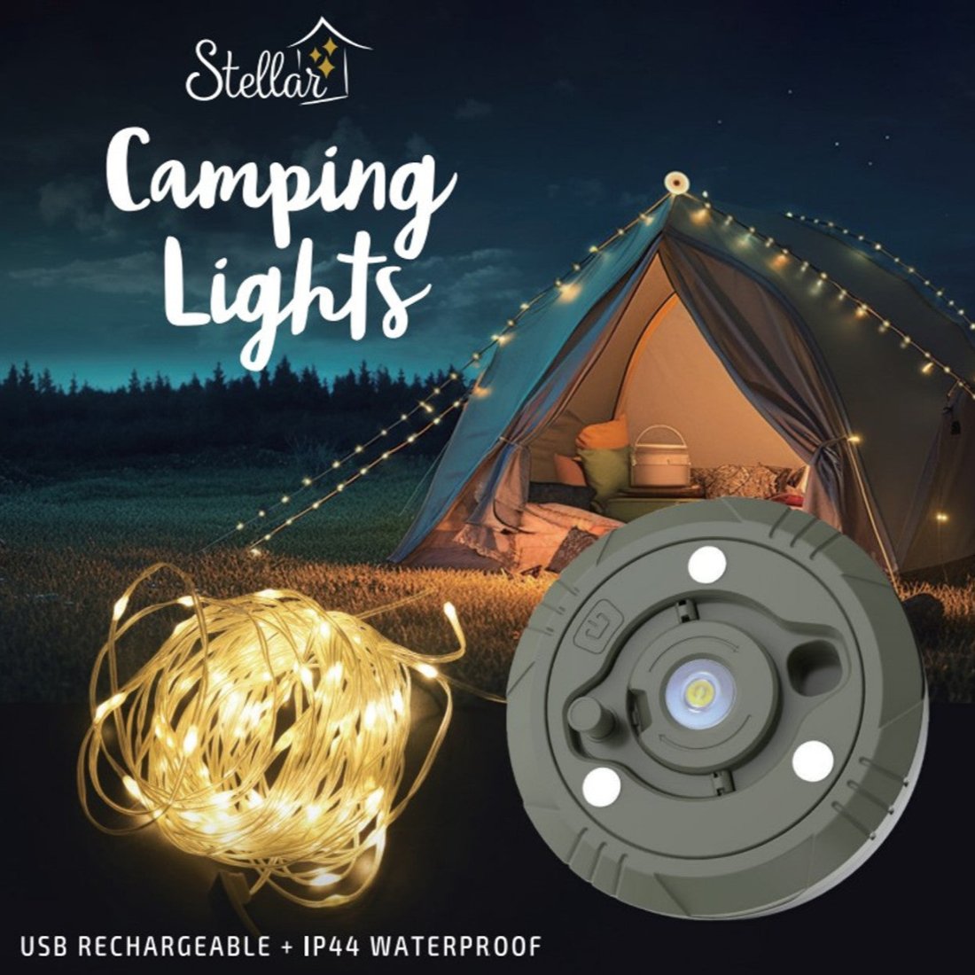 Camping Lights Warm White - 10m