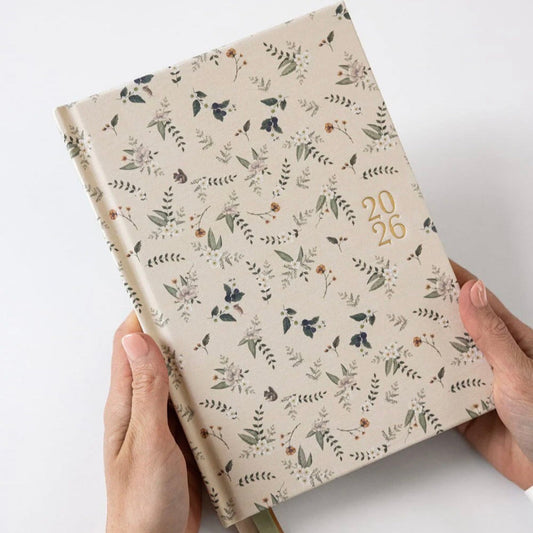 Weekly Desktop Planner - Button Fern 2026