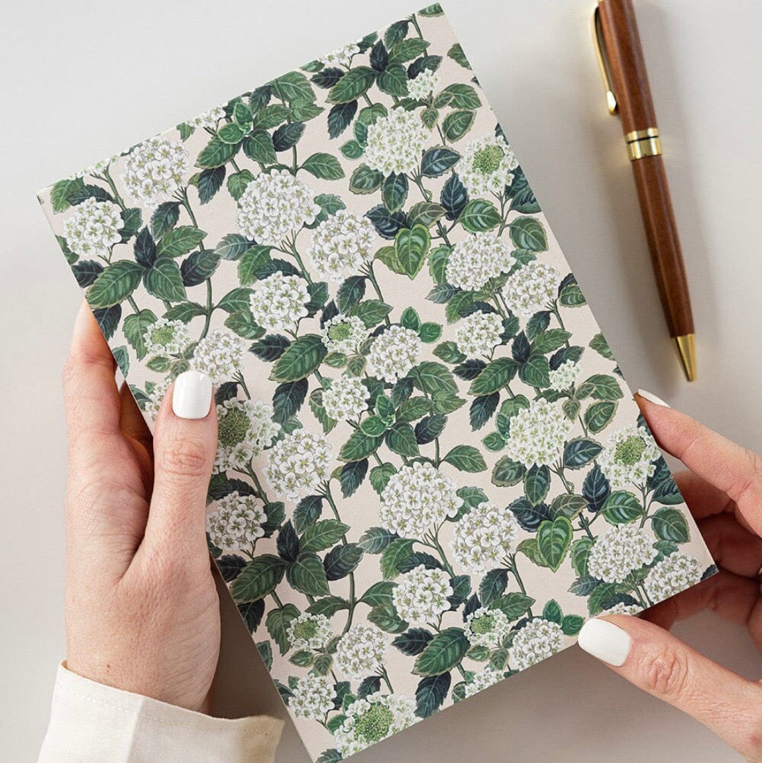 Desktop Notepad Jotter - Hydrangea