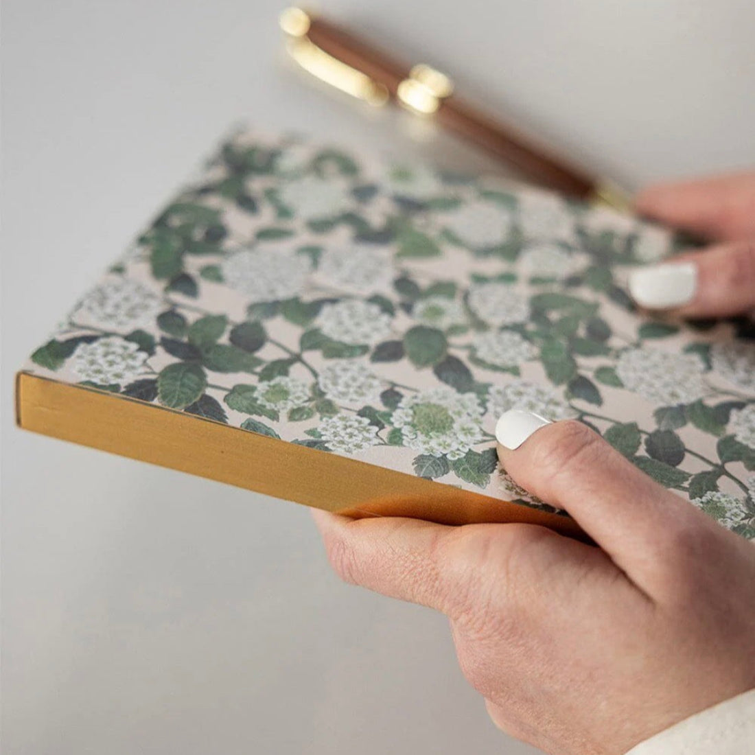Desktop Notepad Jotter - Hydrangea