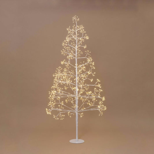 Frankfurt White Starburst LED Christmas Tree 150cm