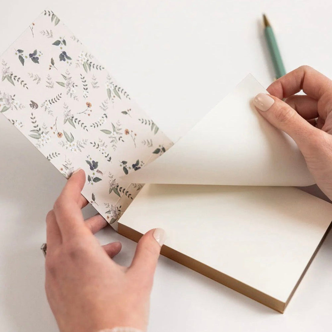 Mini Notepad Jotter - Button Fern