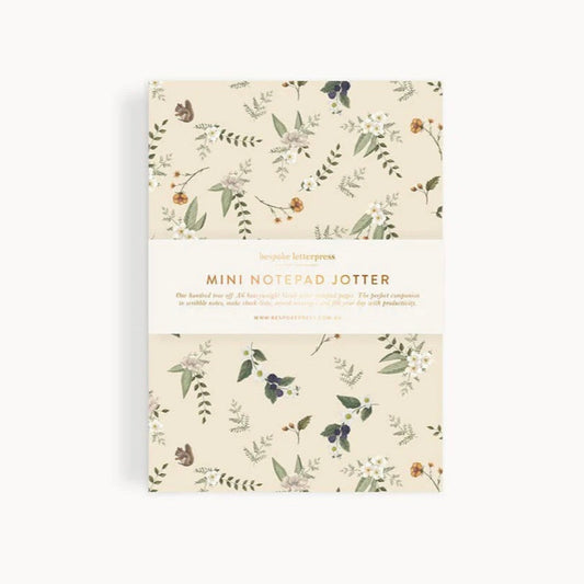 Mini Notepad Jotter - Button Fern