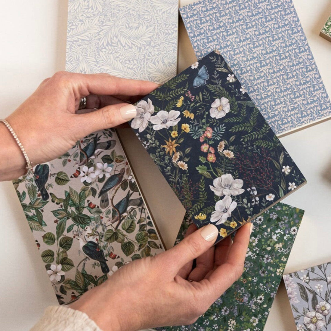 Mini Notepad Jotter - Dusk in bloom