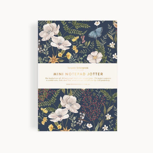 Mini Notepad Jotter - Dusk in bloom