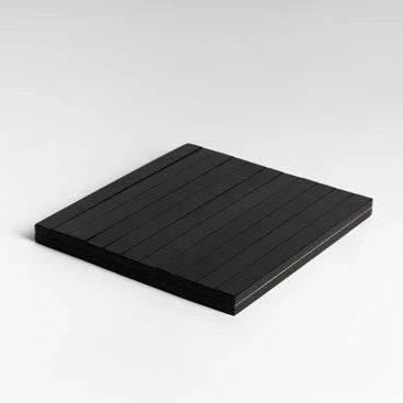 Black sarmchair rest on a white background