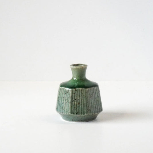 Octagon Vase - Emerald