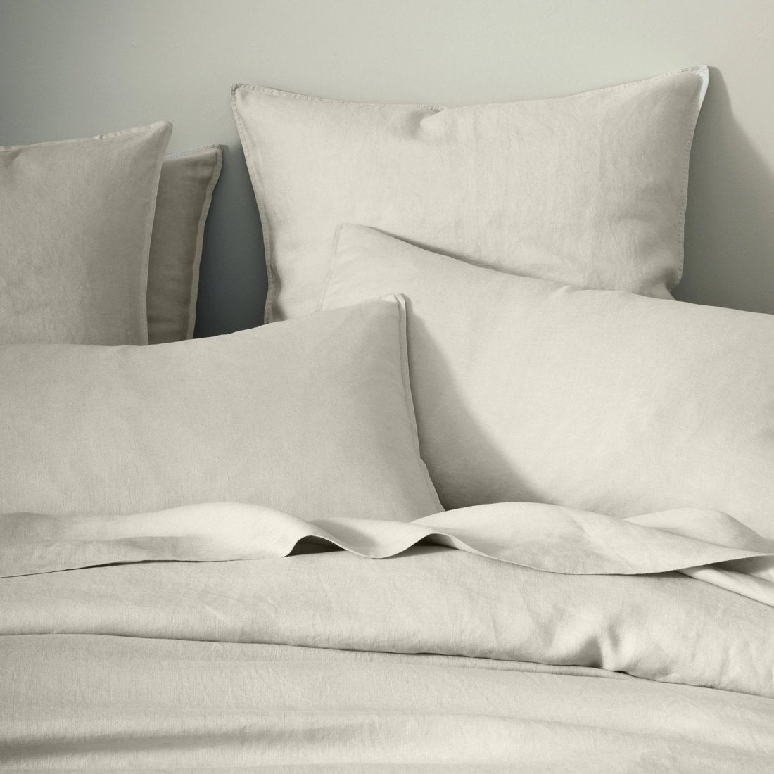 Ravello Linen Standard Pillowcases | Bone