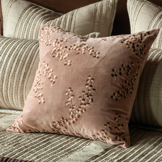 Bianca Lorenne Chaya Cushion - Pink Clay