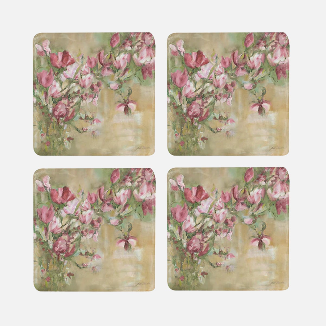 Magnolia Limone Coaster - Set of 4