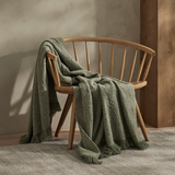 Weave Clive Wool Throw - Spruce