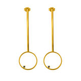 The Speck Drop Earrings - Gold