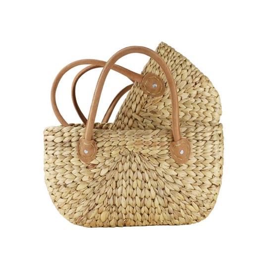 Harvest Basket | Suede Handle - SM