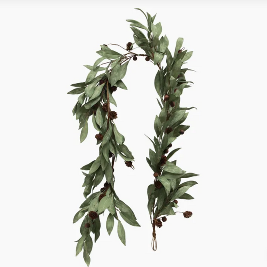 Eucalyptus & Brown Berry Wood Swag