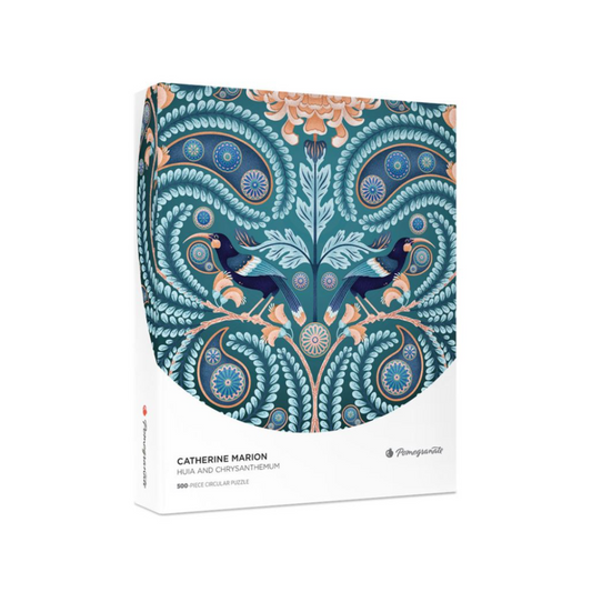 Huia & Chrysanthemum Circular Puzzle