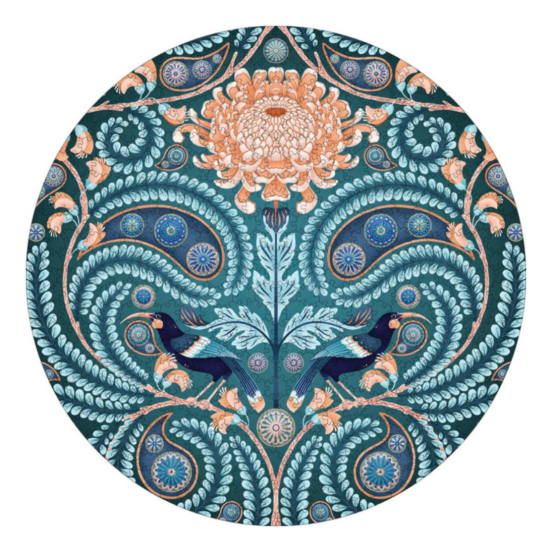 Huia & Chrysanthemum Circular Puzzle