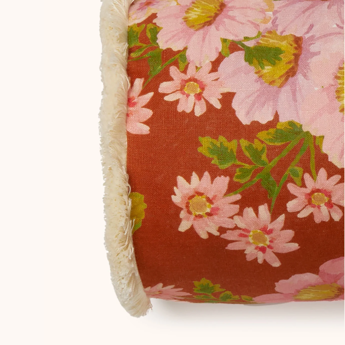 Bonnie & Neil Buttercup Bolster Cushion | Rust