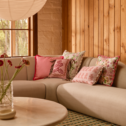 Bonnie & Neil Martine Mini Cushion | Buff