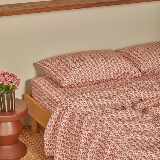 Bonnie & Neil Petit Madeline Pink Flat Sheet