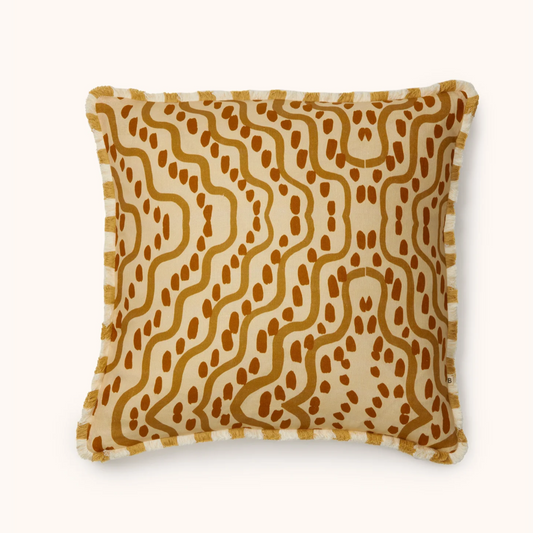 Bonnie & Neil Rushes Cushion | Wheat