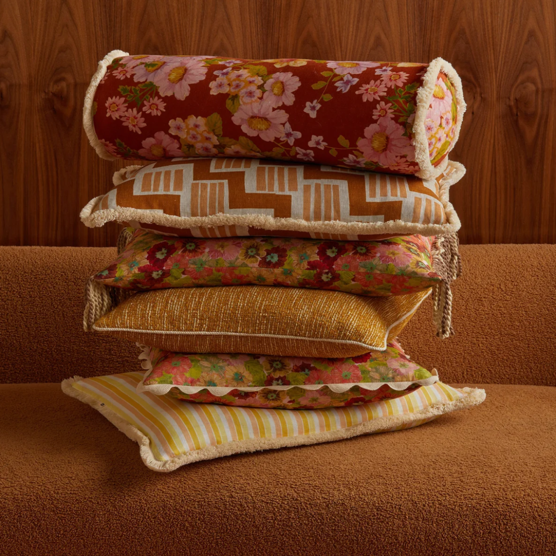 Bonnie & Neil Rosemary Cushion | Tan