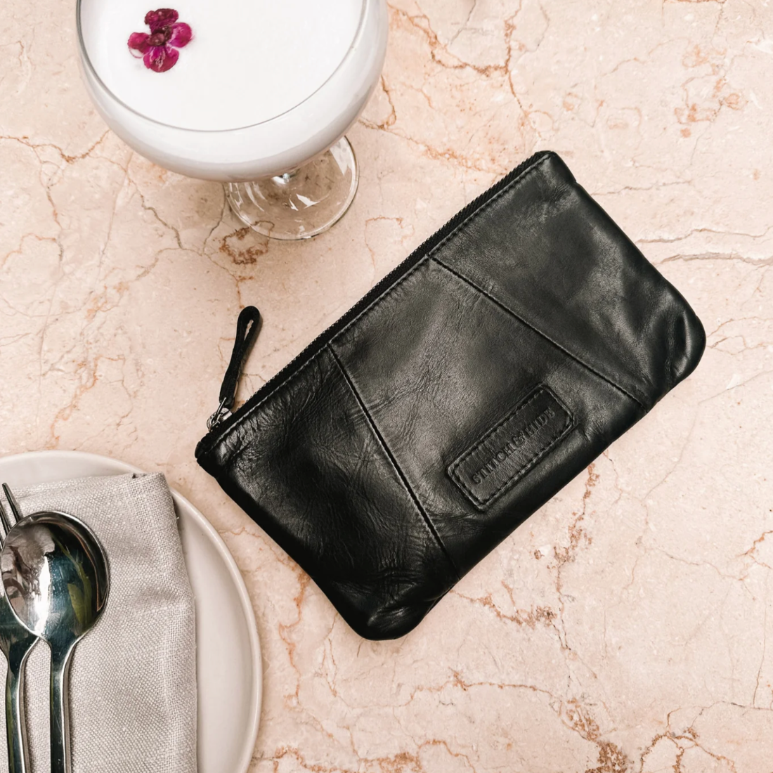 Stitch & Hide Lennox Pouch - Black