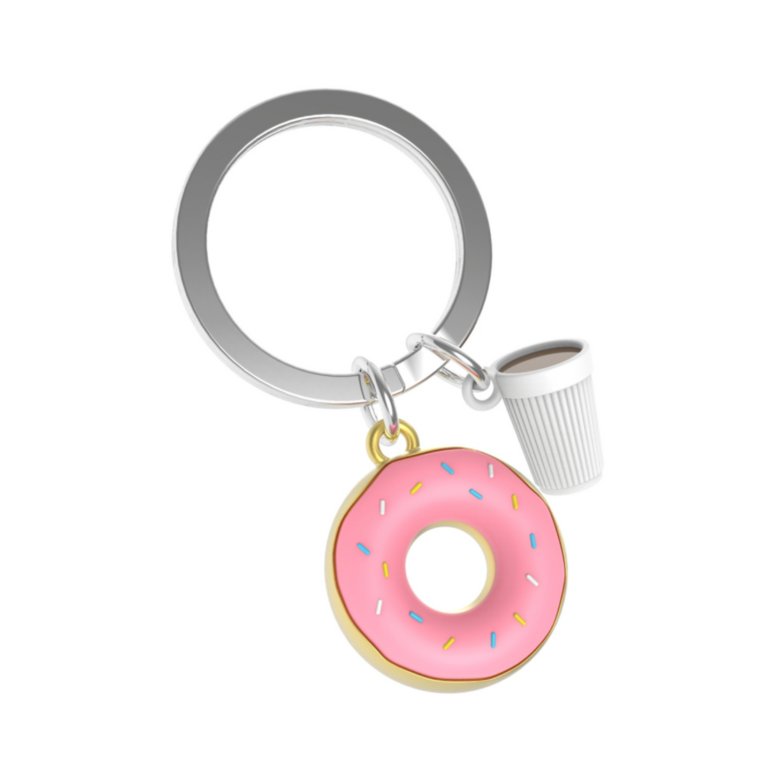 Keychain - Donut & Coffee