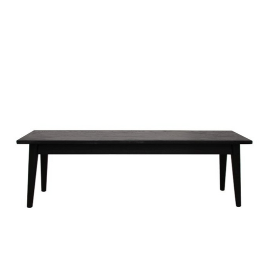 Vassa Oak Bench - Matte Black