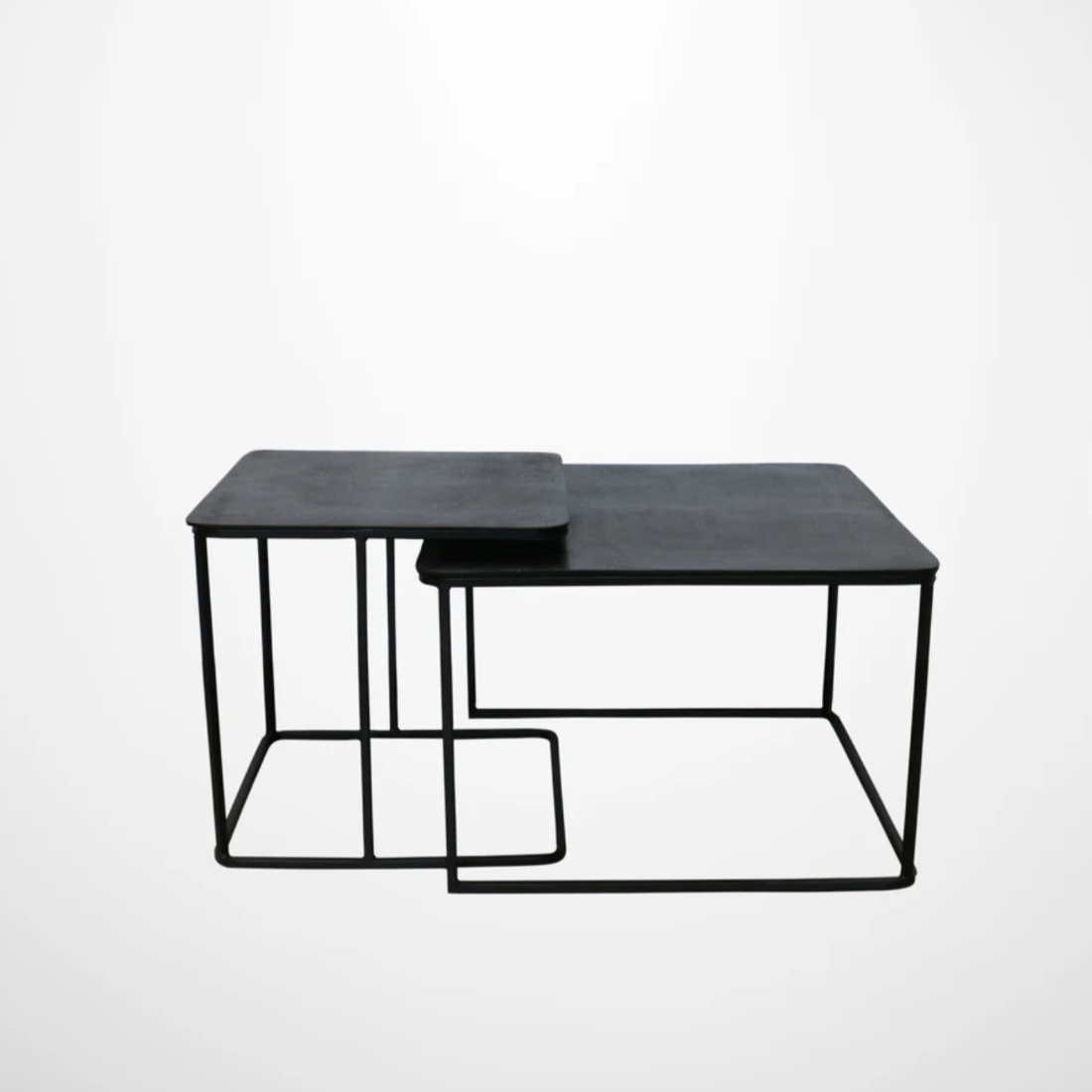 Manhattan Square Nested Side Tables | Dark Bronze