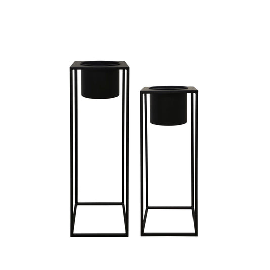 Ashworth Square Pot Stand Large | Black