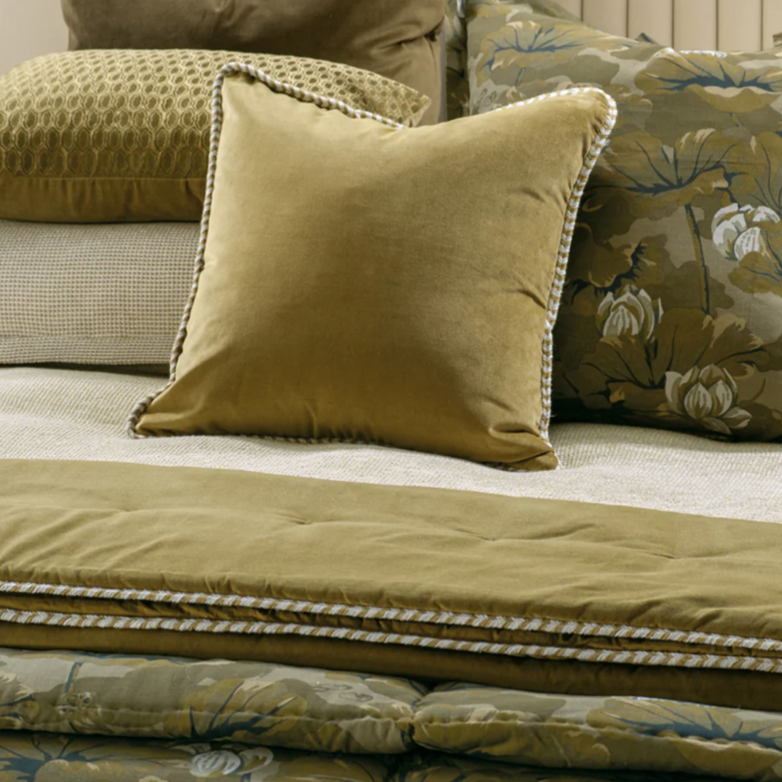 Treccia Comforter | Olive