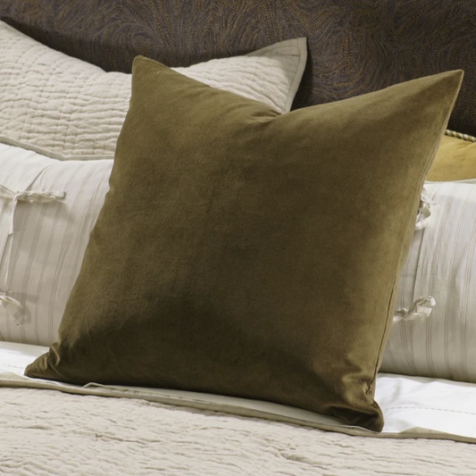 Mica Euro Pillowcase | Deep Moss