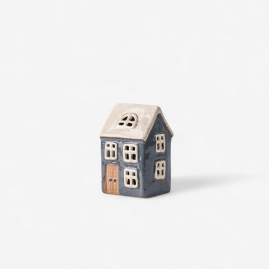 Ceramic house on a white background