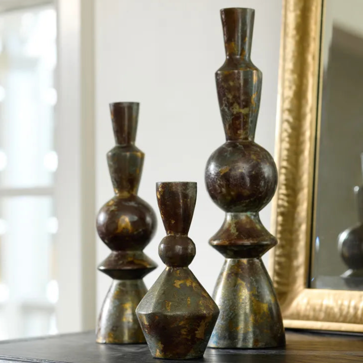 Magna Bronze Candleholder | Tall