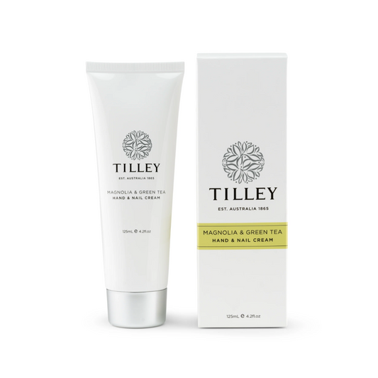 Tilley hand cream with packaging on a white background