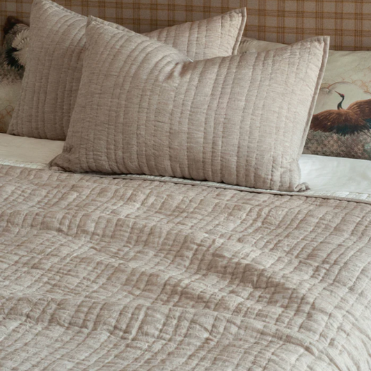 Ricamo Queen Bedspread | Driftwood