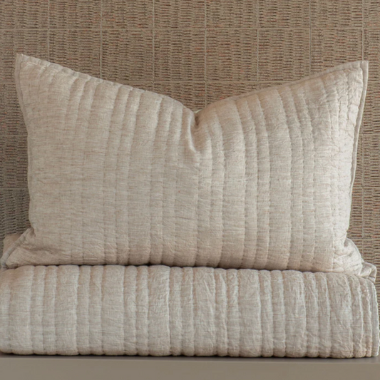 Ricamo Pillowsham Pair| Driftwood