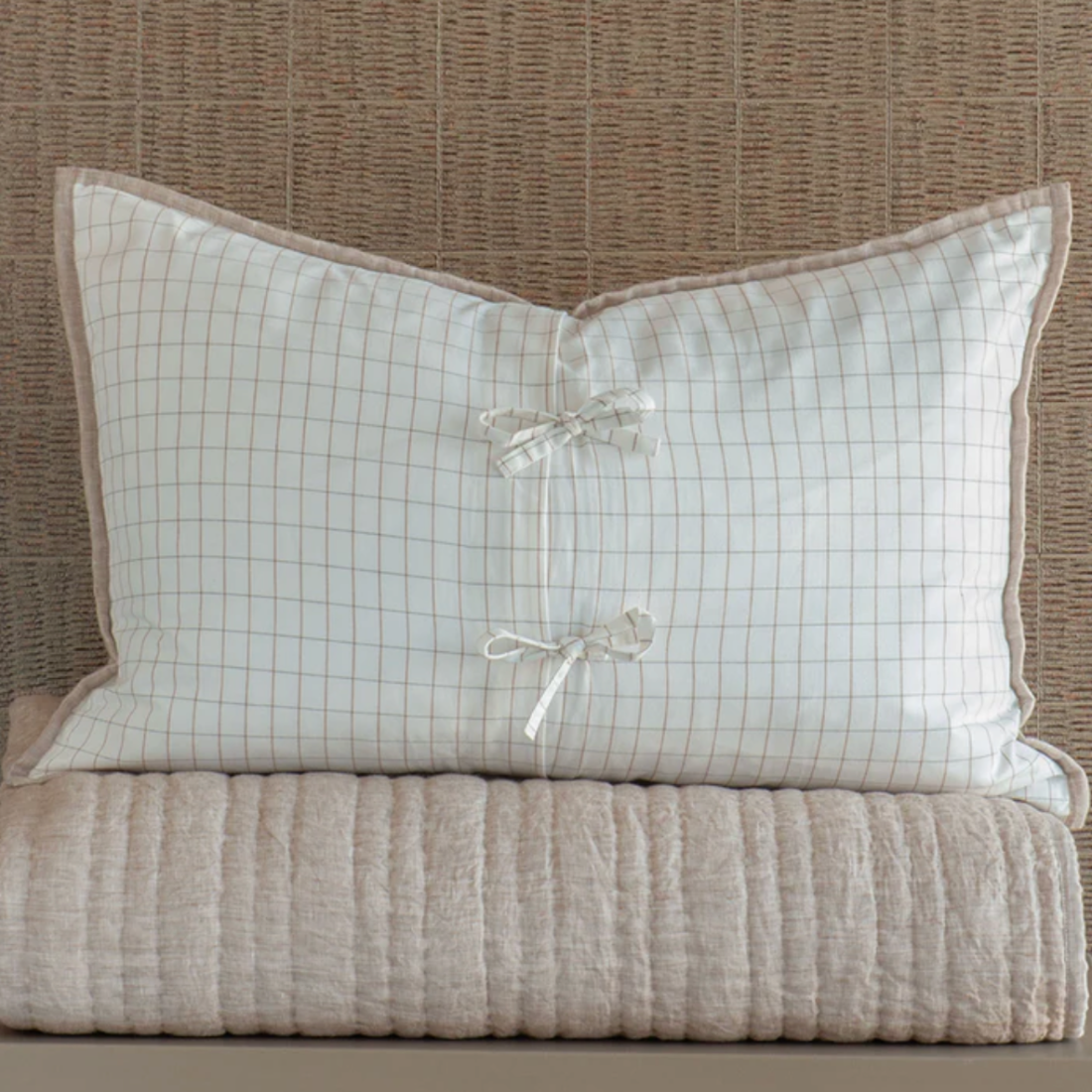 Ricamo Pillowsham Pair| Driftwood