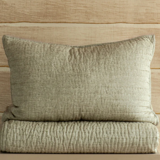 Misaka Pillowsham Pair| Light Moss