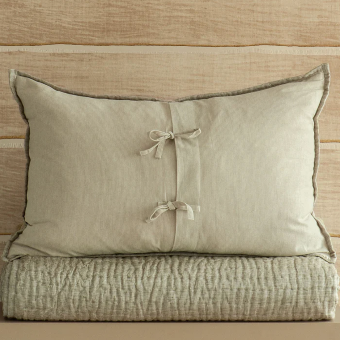Misaka Pillowsham Pair| Light Moss