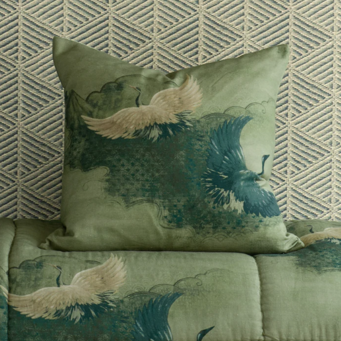 Tsuru Cushion | Spruce