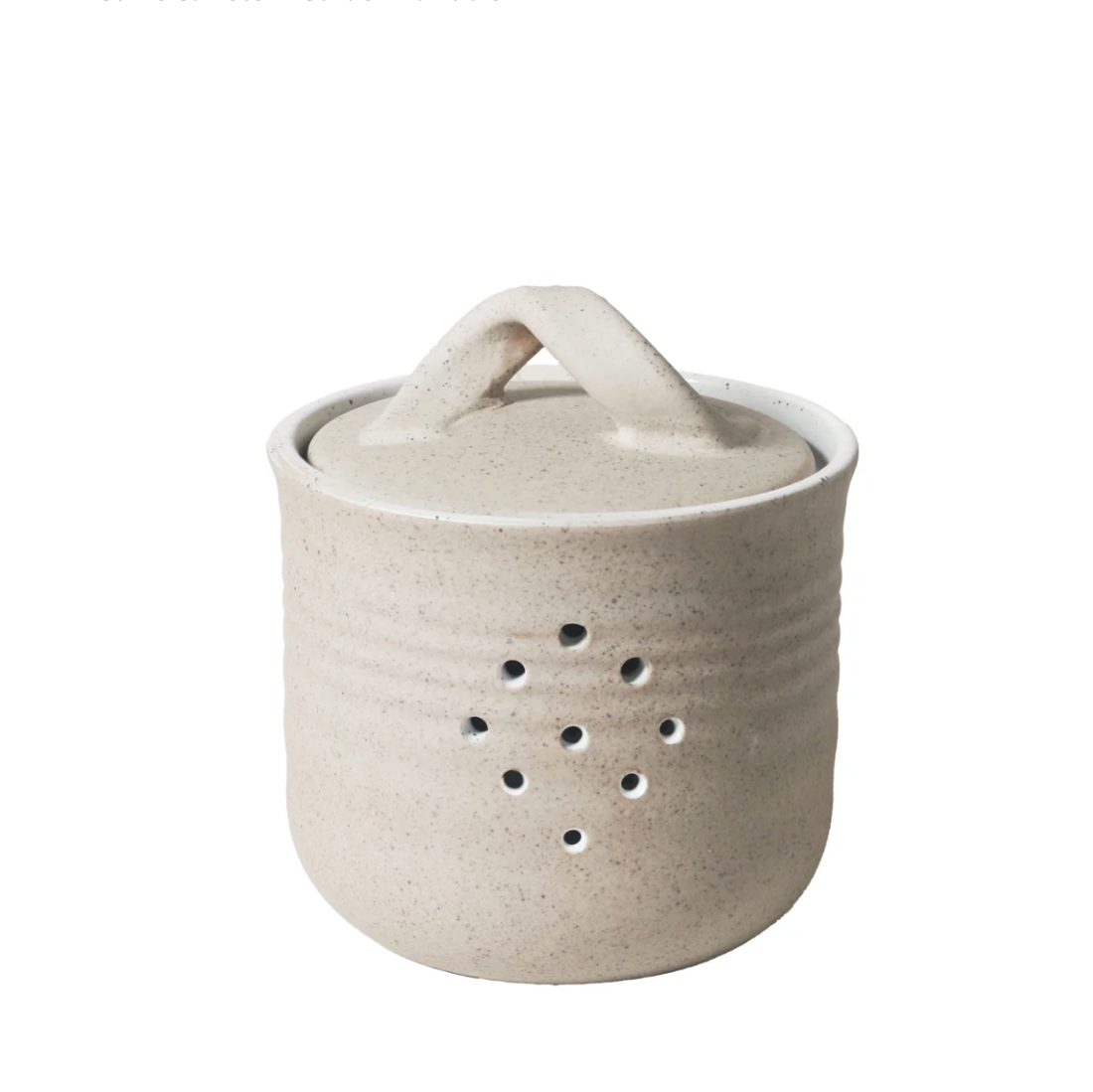 Stoneware Garlic Canister