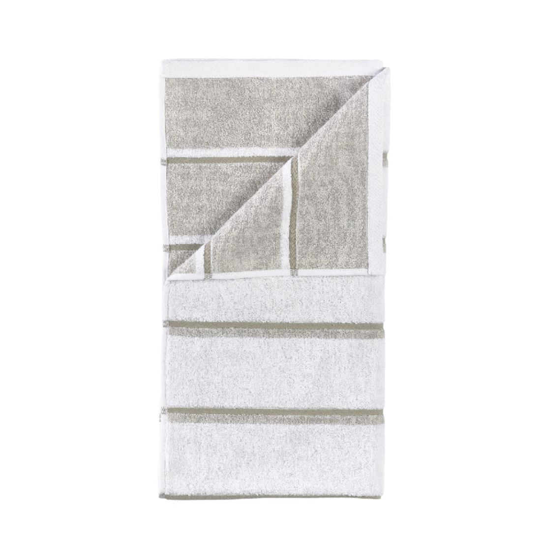 Sauna Towel | White/Soft Grey/Eucalyptus