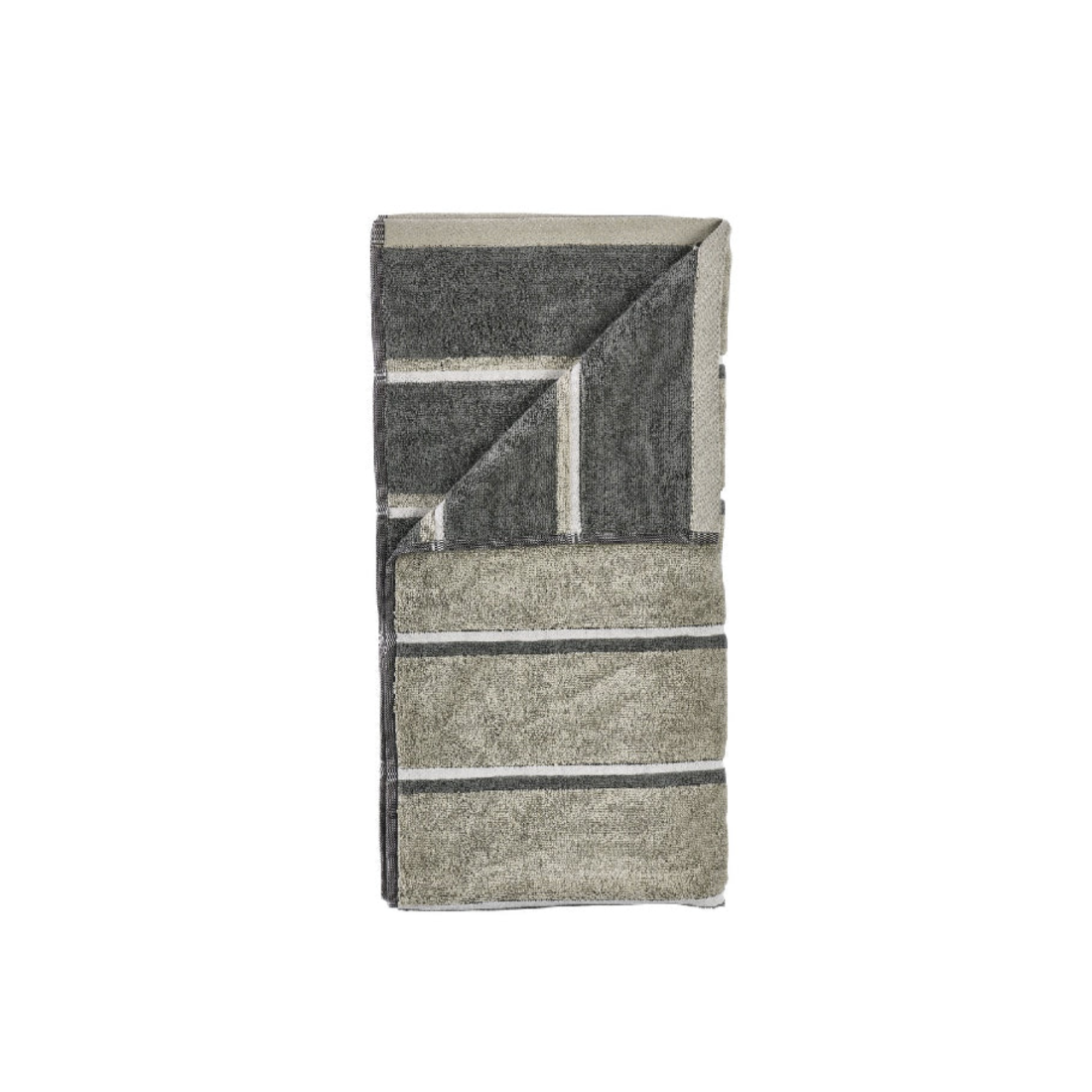Sauna Hand Towel | Eucalyptus/Olive Green/Soft Grey