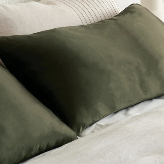 Mulberry Silk Pillowcase Antique Olive