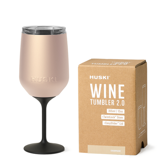 Huski Stemmed Wine Tumbler 2.0 Champagne 355ml