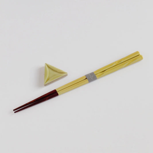 Chopstick & Rest Set | Lino Yellow