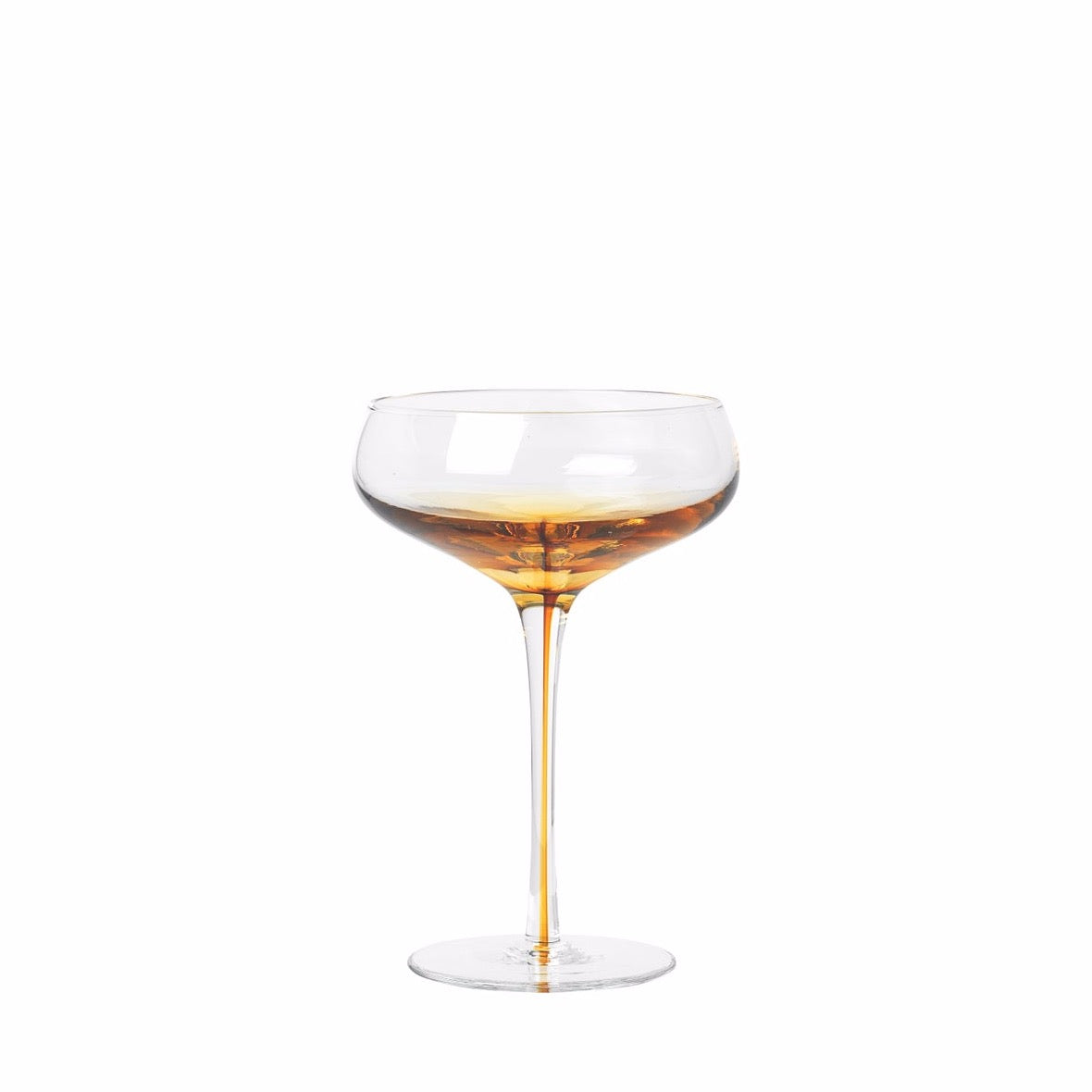 Amber Cocktail Glasses - Set of 4