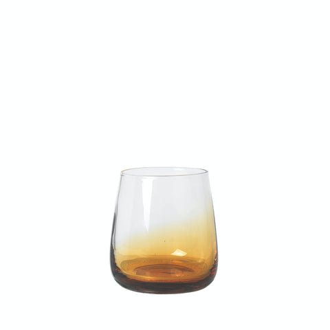 Amber Short Tumbler Glasses - Set of 4